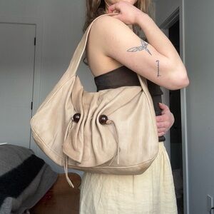 Vintage Christopher Kon Leather Hobo Purse Made in Canada